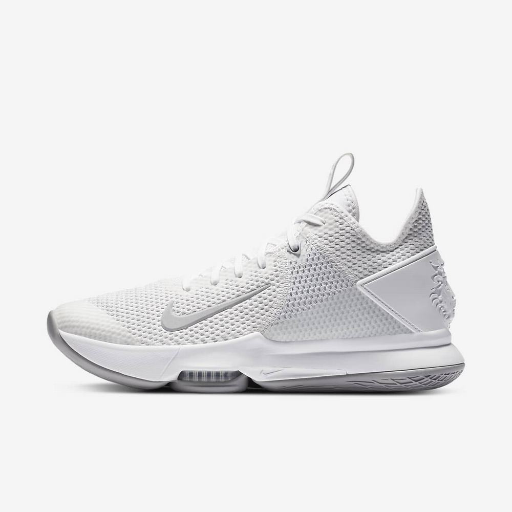 Chaussure De Basket Nike LeBron Witness 4 (Team) Blanche 6754-183 White/Pure Platinum/Wolf Grey Homme | CDO-15660003